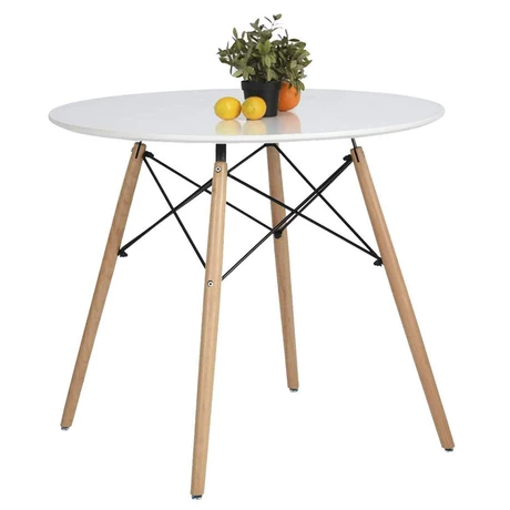 Mesa Redonda Estilo Eames 80cm - Blanco