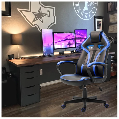 Silla Gamer Extreme Game PVC Base Nylon - Azul - vista alternativa