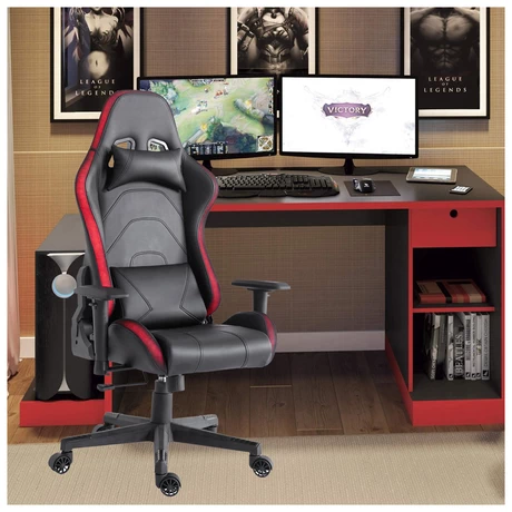 Silla Gamer Lights Game PVC Base Nylon - Negro - vista alternativa