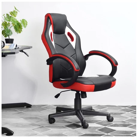 Silla Gamer PU Flow Ergonómica Escritorio - Negro - vista alternativa