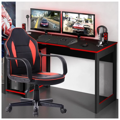 Silla Gamer Racer Ergonómica Escritorio - Rojo - vista alternativa