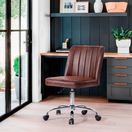 Silla de Escritorio Altura Regulable Café - vista alternativa