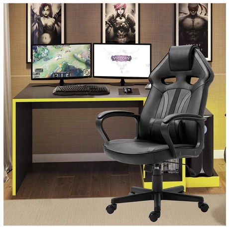 Silla Gamer Extreme Game PVC Base Nylon - Negro - vista alternativa