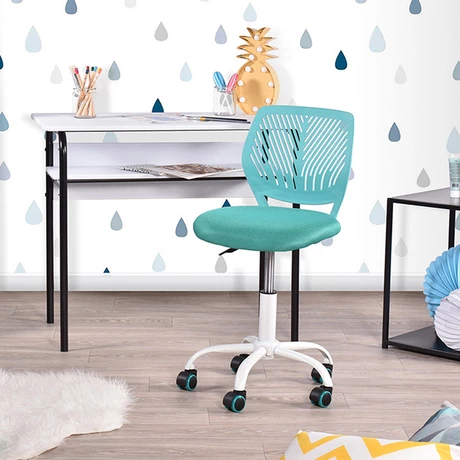 Silla de Escritorio con Altura Regulable Turquesa - vista alternativa