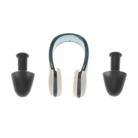 Set de Tapones de Oídos y Clip Naricera Negro
