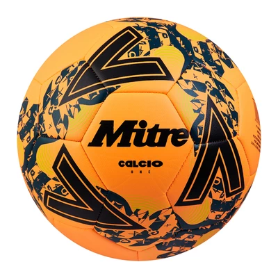 Balón Fútbol Calcio (Naranjo/Negro/Azulino, T.5)
