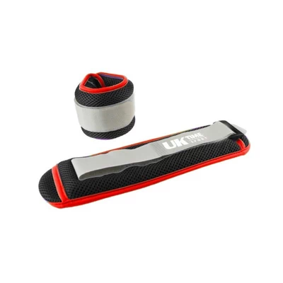 Par peso Muñecas/Tobillos 2 kg Negro-Rojo