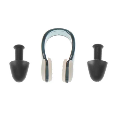 Set de Tapones de Oídos y Clip Naricera Negro