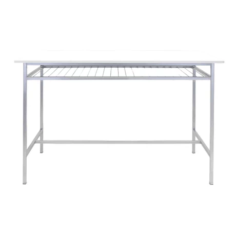 Mesón de Laboratorio 75x150x97 con parrilla - vista alternativa