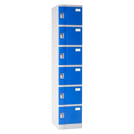 Locker Plástico ABS 6 puertas azul - vista alternativa