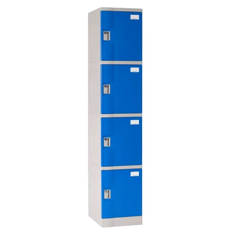 Locker Plástico ABS 4 puertas azul - vista alternativa