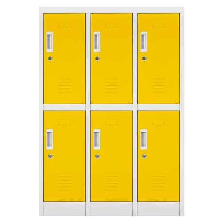 Locker Mini 6 Puertas Amarillo