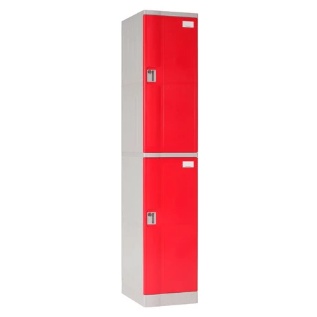 Locker Plástico ABS 2 puertas rojo - vista alternativa