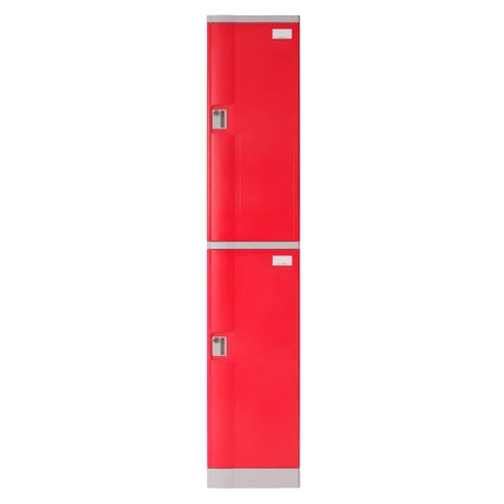 Locker Plástico ABS 2 puertas rojo