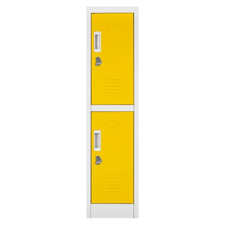 Locker Mini 2 Puertas Amarillo
