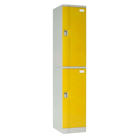 Locker Plástico ABS 2 puertas amarillo - vista alternativa