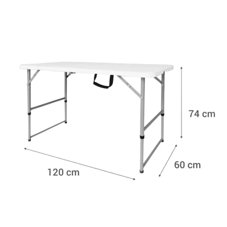 Mesa plegable 120x75 cm. - vista alternativa