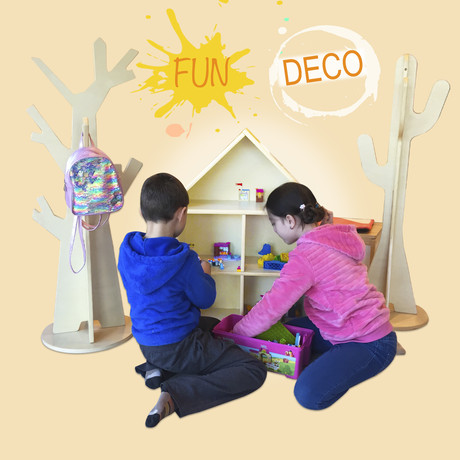 SET DECO: Árbol + Casa + Cactus