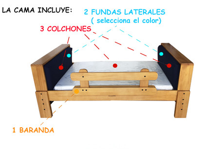 Camita CARAMELO - (AGOTADA, NO LLEGARÁN MÁS)