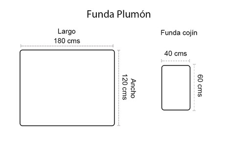 CUBRECAMA 2° Posición (120x180) (es funda de plumón, pero no llega más el plumón en esta medida) - Selecciona su diseño