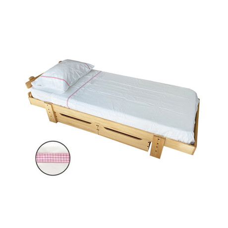 SÁBANAS 3° POSICIÓN (300 hilos) - para colchón de RESORTES 190x77x18a22 - SOLO en ROSADO