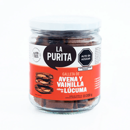 Galleta de Avena y Vainilla Rellena de Lúcuma - 200 grs