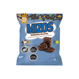 Mizos Pack 28 Mizos Galletas de Arroz Integral Chocolate Avellana - 25 grs