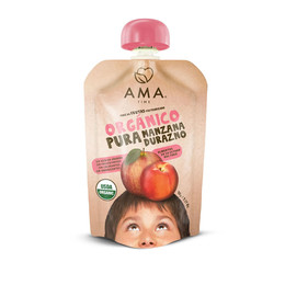 pACK 32 AMA Puré de Frutas Manzana Durazno - 90 grs