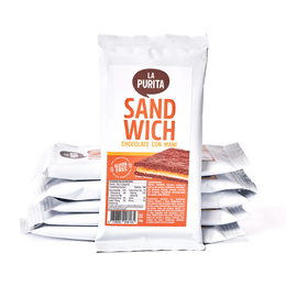 Galletas de Avena y Cacao Rellenas de Maní 6 Unidades - 210 grs