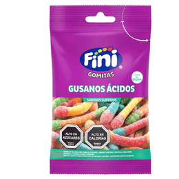 Gomitas Gusanos Àcidos Libre de Gluten - 15 grs