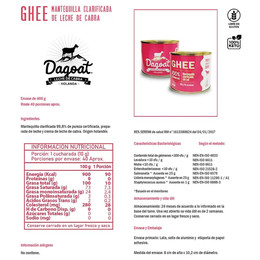 Ghee de Leche de Cabra Dagoat - 400 grs