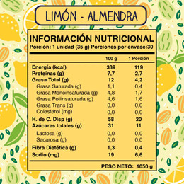 Barra - Soul Bar Limón Almendra - 35 grs
