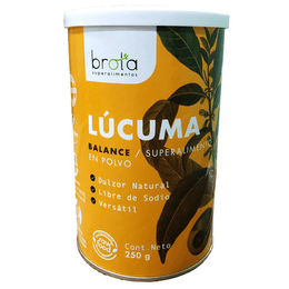 Lúcuma en Polvo Marca Brota - 250 grs
