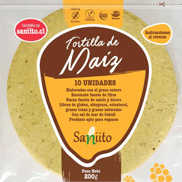 Tortilla de Maíz­ 14cm - 10 unidades