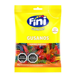 Gomitas Gusanos Libre de Gluten - 90 grs