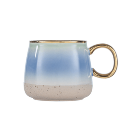 Taza Cerámica Azul - 450 ml