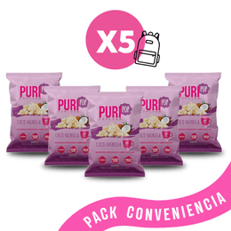Pack 5 Colación Cabritas Vainilla Coco PuriSnacks - 125 grs