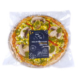 Pizza de Masa Madre Sin Gluten Primavera