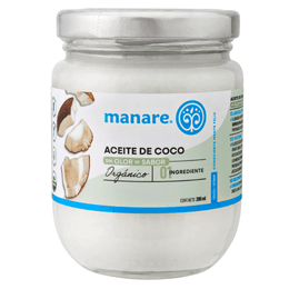 Aceite de Coco Sin Sabor Sin Olor - 200 ml Manare
