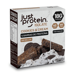 Caja Barra Proteína Aislada Cookies & Cream - 250 grs