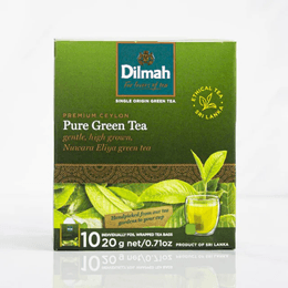 Té Verde Puro Dilmah - 10 Unidades