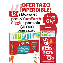 pack 12 Yumearth Caramelos Masticables Orgánicos - 57 grs