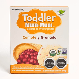 Galletas Toddler Mum-Mum Sabor Camote y Granada - 50 g