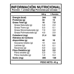 Wild Protein Bar Chocolate Maní (15 grs de Proteina) - 45 grs 