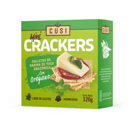 Crackers de yuca y orégano - 120 grs Marca Cusi