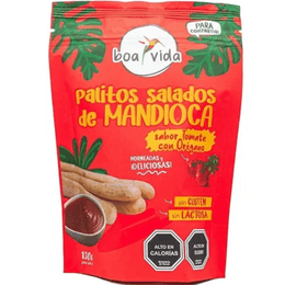 Palitos Salados de Mandioca Sabor Tomate/Orégano - 130 grs