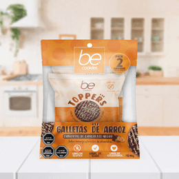 Galletas de Arroz sabor Chocolate Naranja y trocitos de Almendras - 66 grs