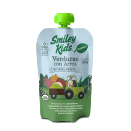 Smiley Kids Colado Verduras con Arroz - 120 grs