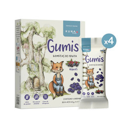Kuna Gomitas Sabor Berries - 4 Unidades