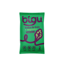 Bigu Rollos de Fruta y Espinaca - 25 grs